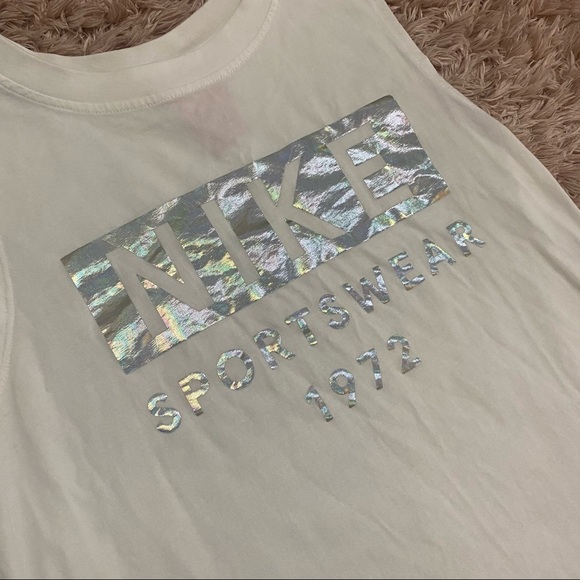 Nike | white holographic logo sportswear tank - Picture 3 of 6